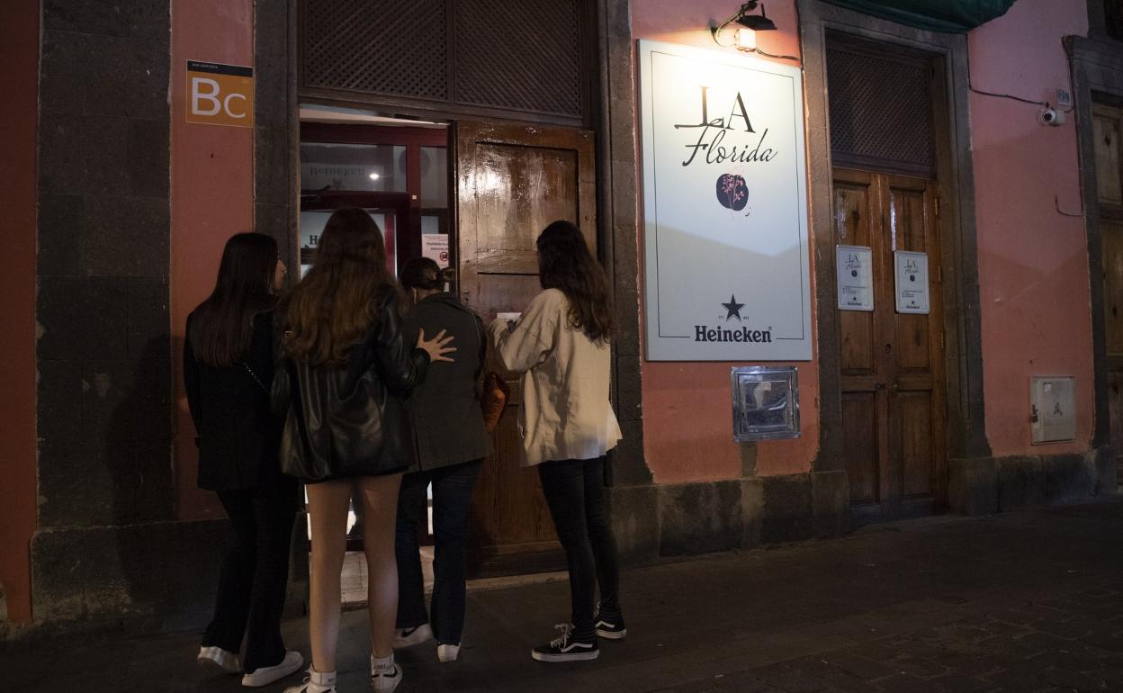 Imagen de archivo del local de ocio nocturno de la calle La Pelota, en Vegueta. 