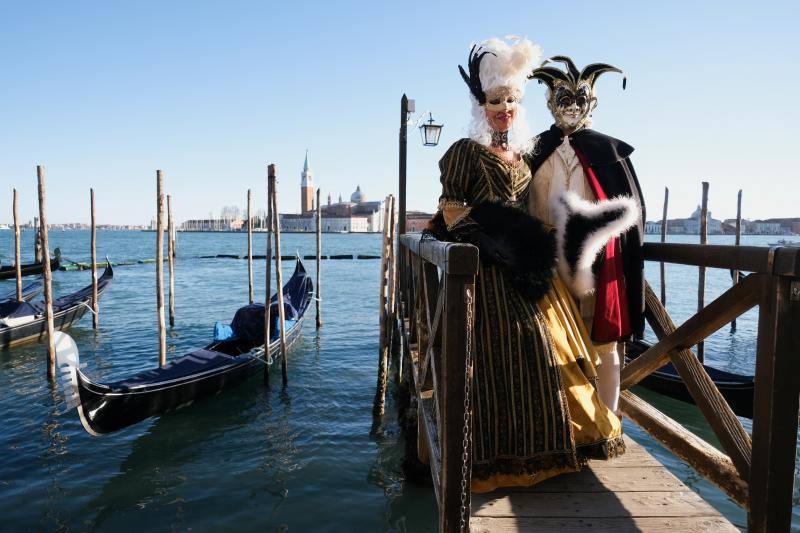 Fotos: Venecia presume de carnaval en pandemia