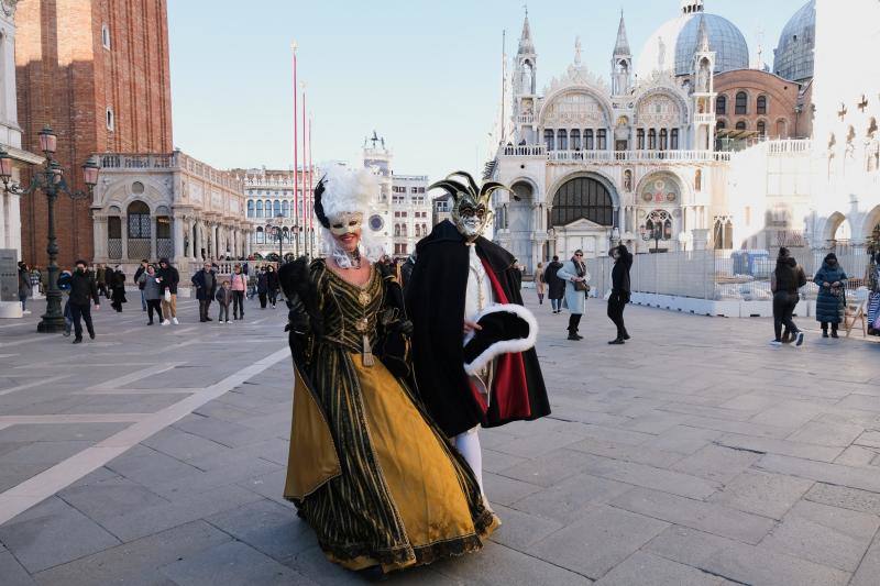 Fotos: Venecia presume de carnaval en pandemia