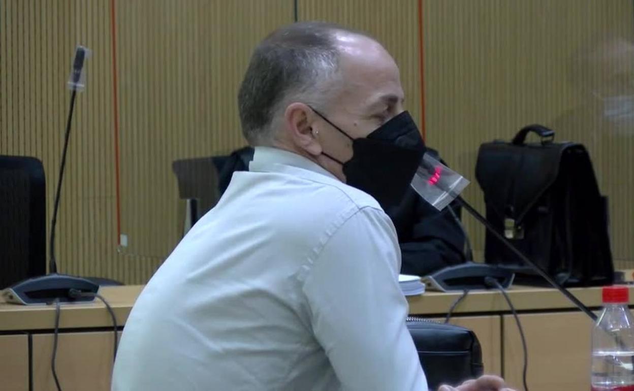 Imagen tomada durante la vista. del acusado 