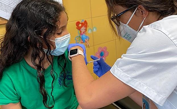 Vacunación en Fueteventura de menores. 