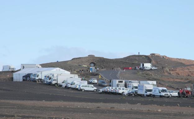 Rodaje en El Mirador del Río la pasada semana. 