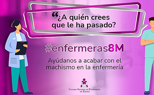El lema elegido por el Consejo General de la Enfermería para este 8M. 