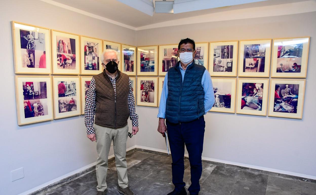 Antonio P. Martín (izquierda) y Manuel Lobo, ayer en el Cicca. 