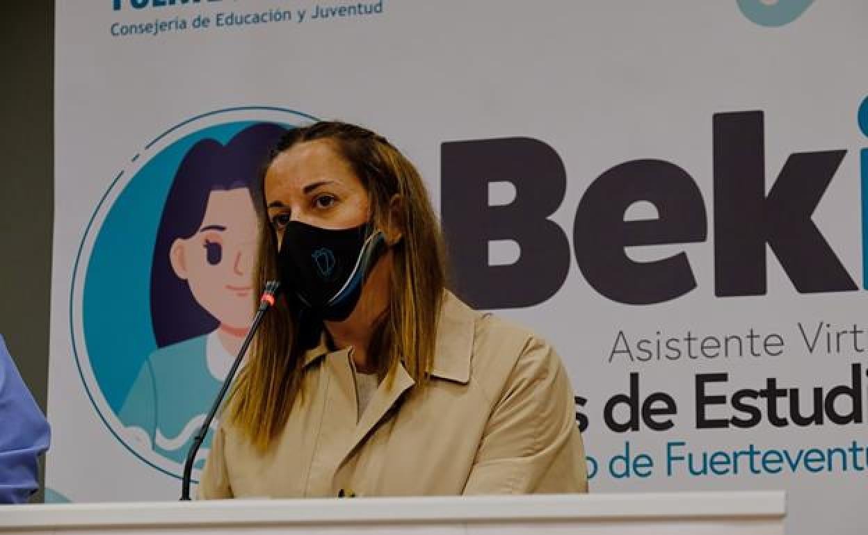 María Saavedra, consejera de Educación. 