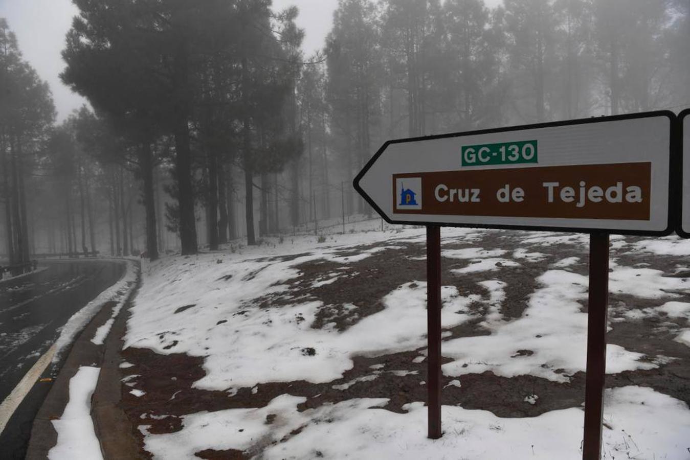 Fotos: Nieve en la cumbre grancanaria