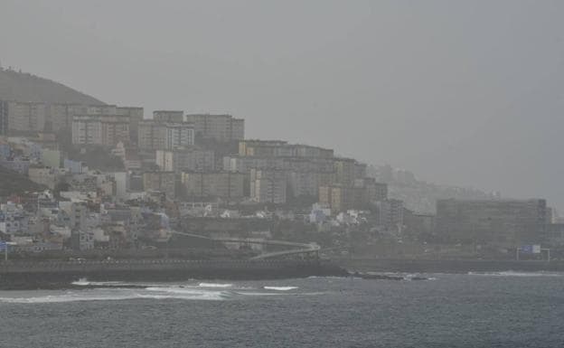 Episodio de calima en Las Palmas de Gran Canria la semana pasada. 