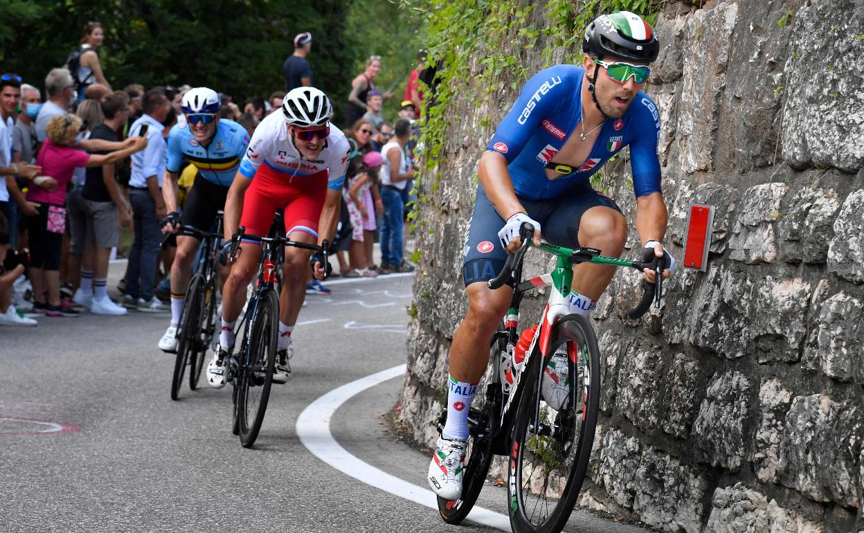 Sonny Colbrelli, durante una competición.
