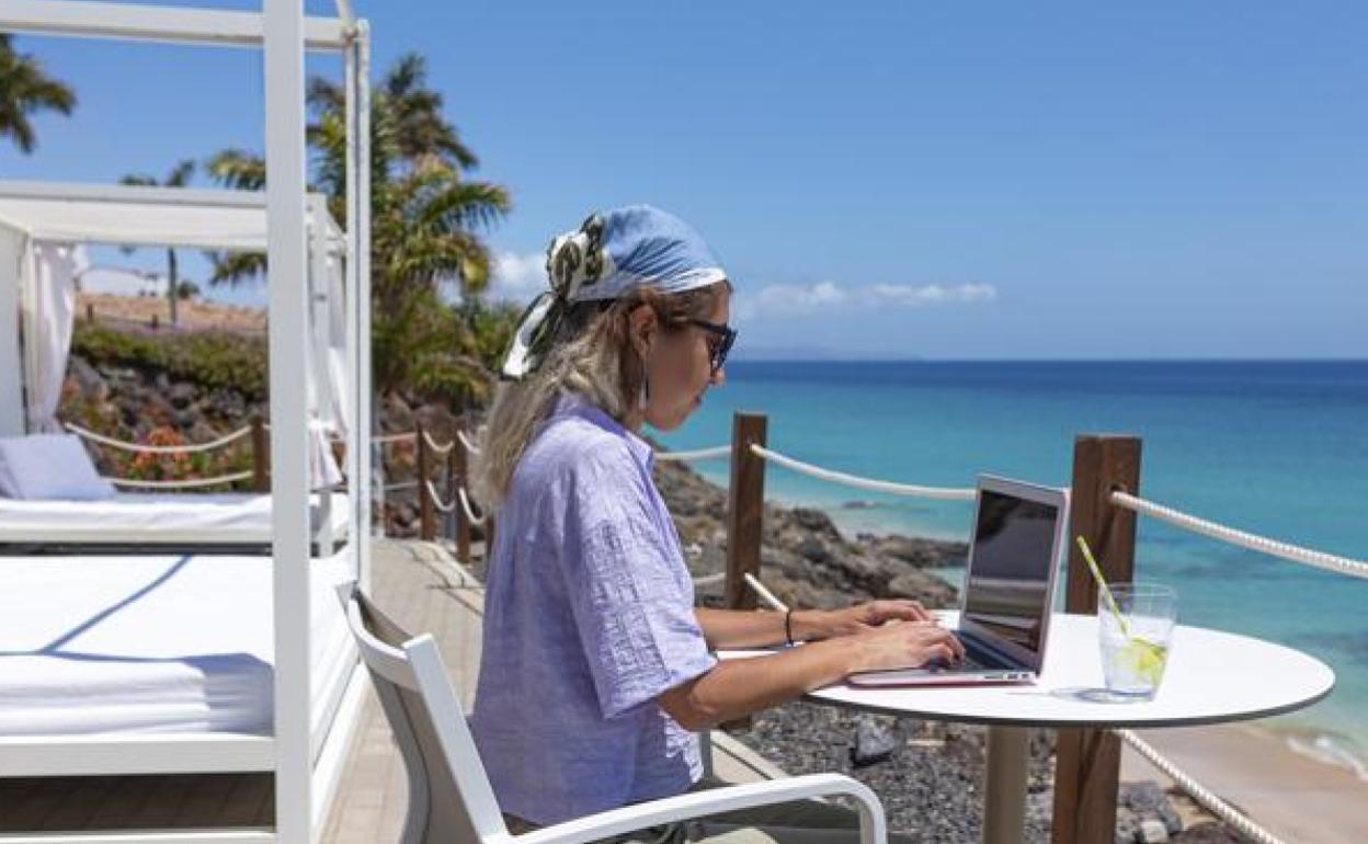 Teletrabajo en las islas. 