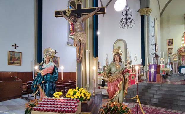 La Dolorosa y San Juan no tenían presencia en la iglesia de La Luz desde 1979. 