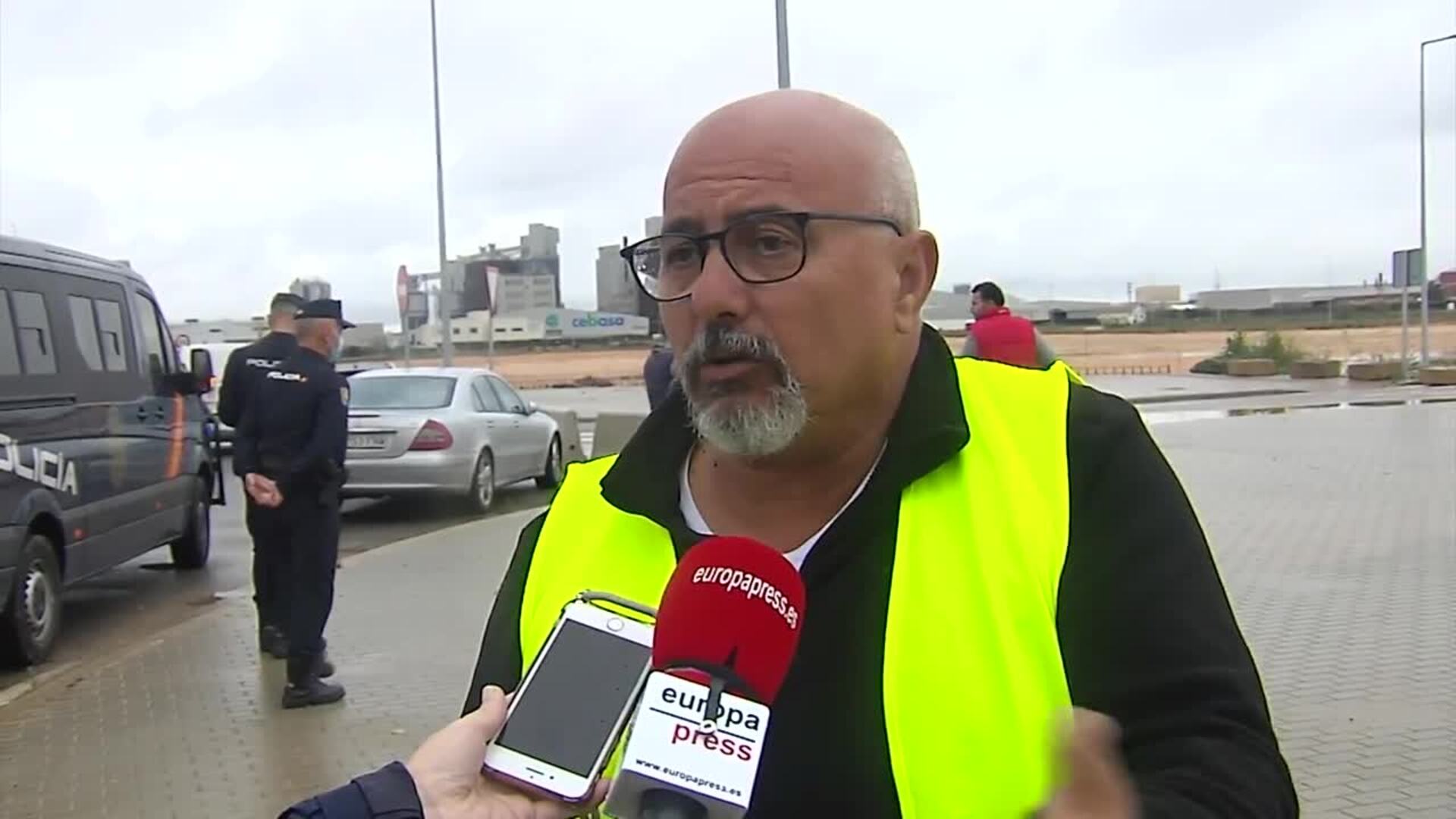 Transportistas en huelga: "No vamos a parar hasta que el Gobierno nos escuche"