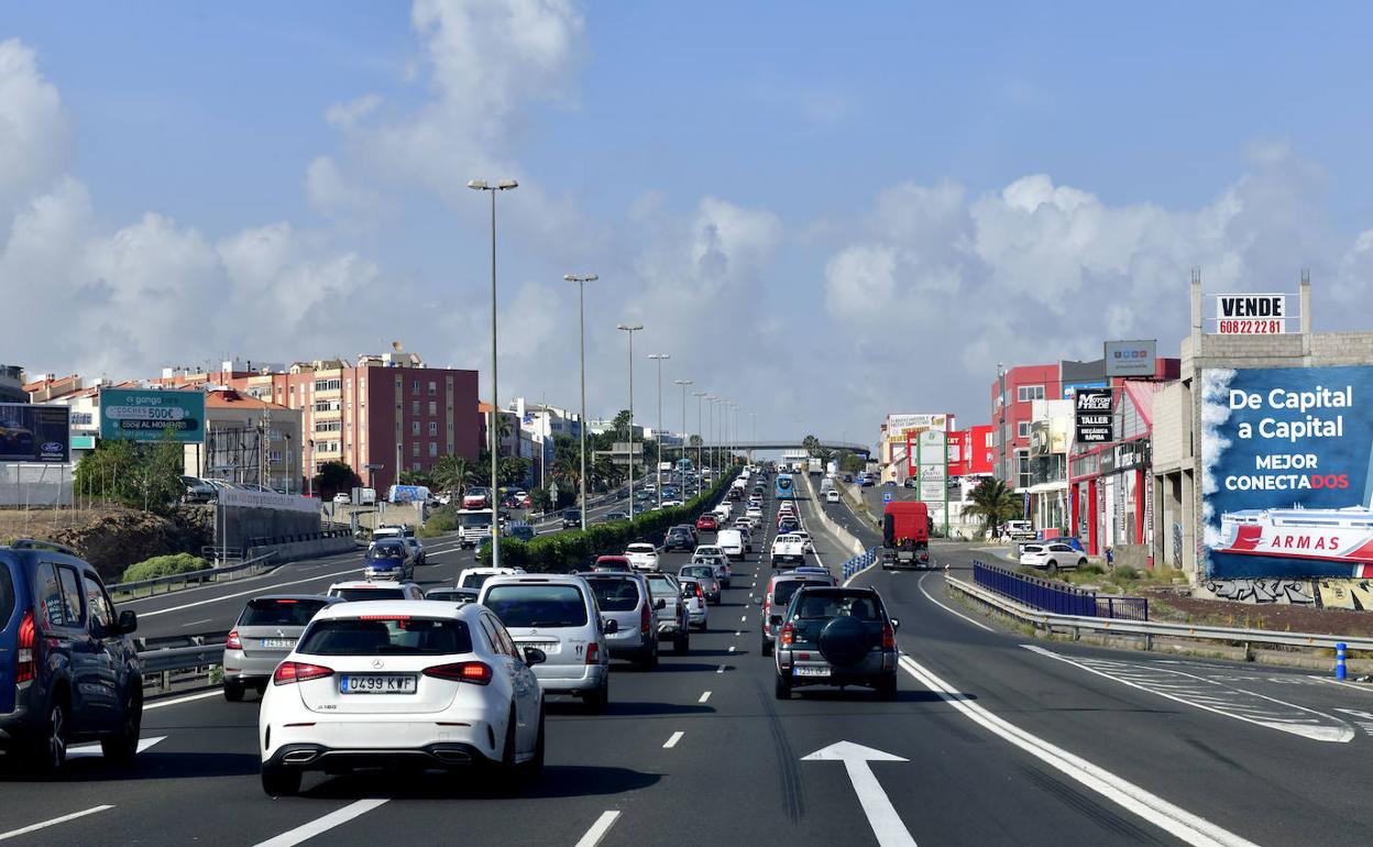 Imagen de archivo de una caravana en Las Palmas de Gran Canaria. 