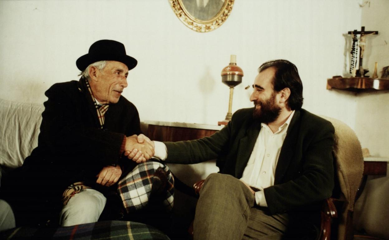 Imagen de archivo de Leandro Perdomo con Fernando Gómez Aguilera. 