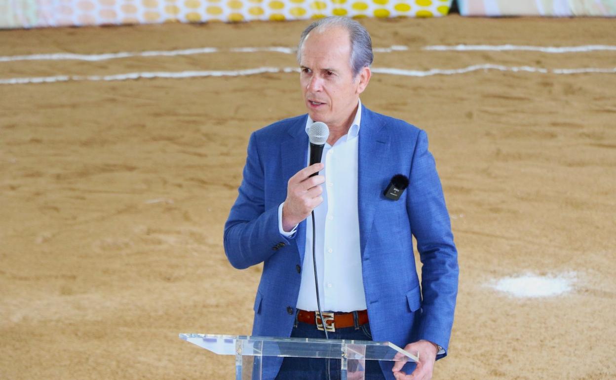 Rivero la pasada semana en la reinauguración de Aldea Blanca. 