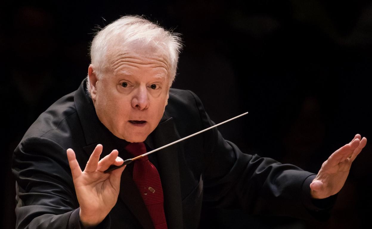 El prestigioso director norteamericano Leonard Slatkin. 