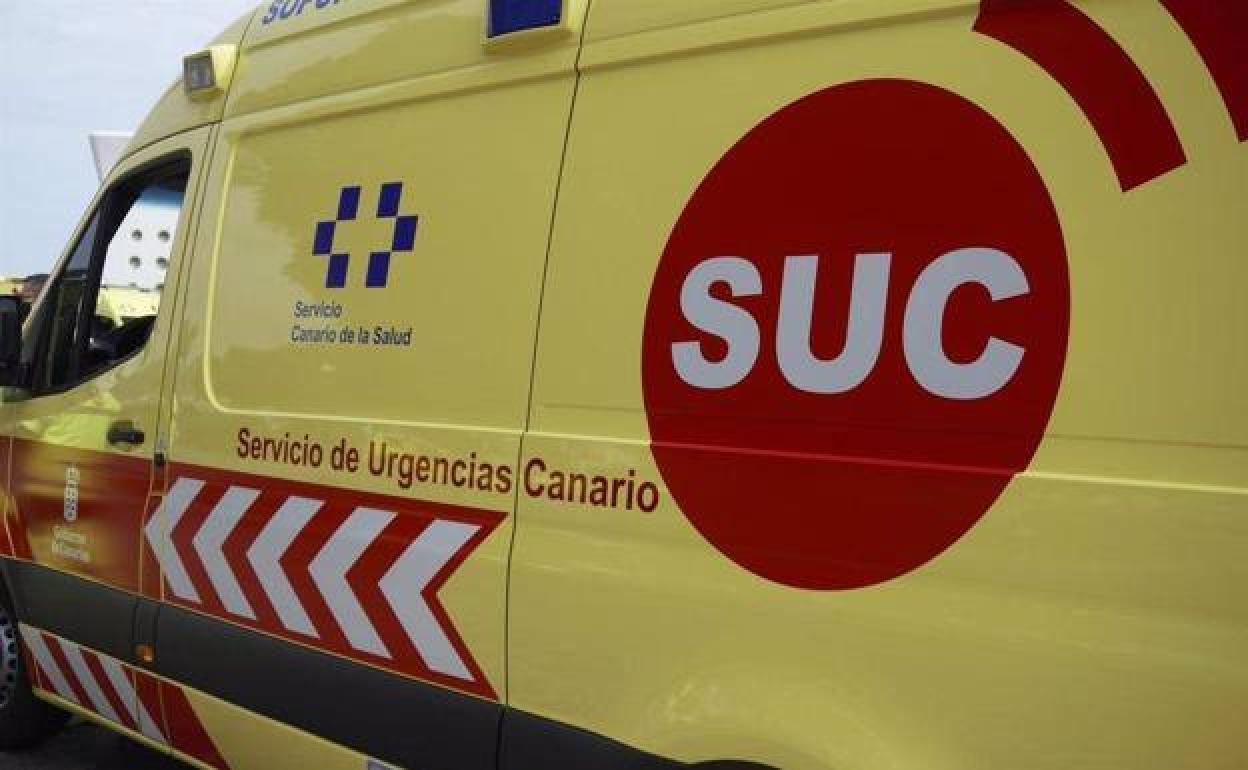 El Servicio de Urgencias Canario atendió al herido. 