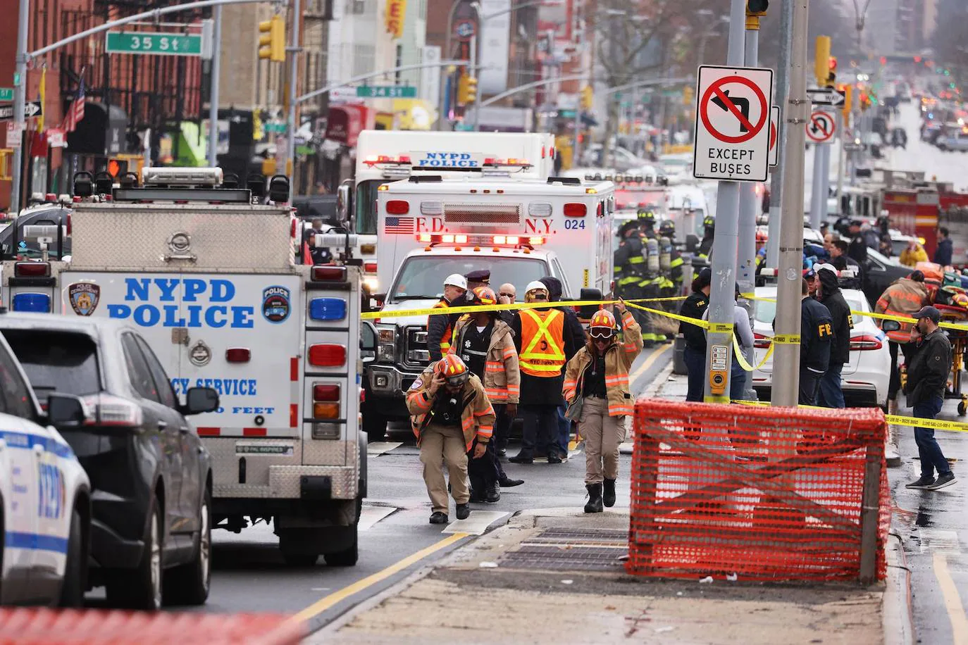 Fotos: Miedo en Nueva York por el ataque en el metro 