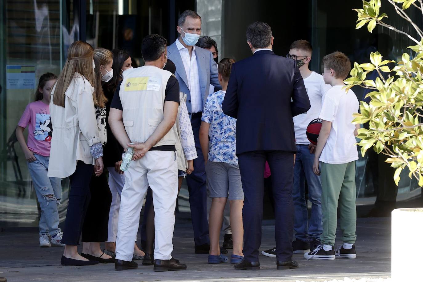Fotos: Los reyes visitan a las familias ucranianas