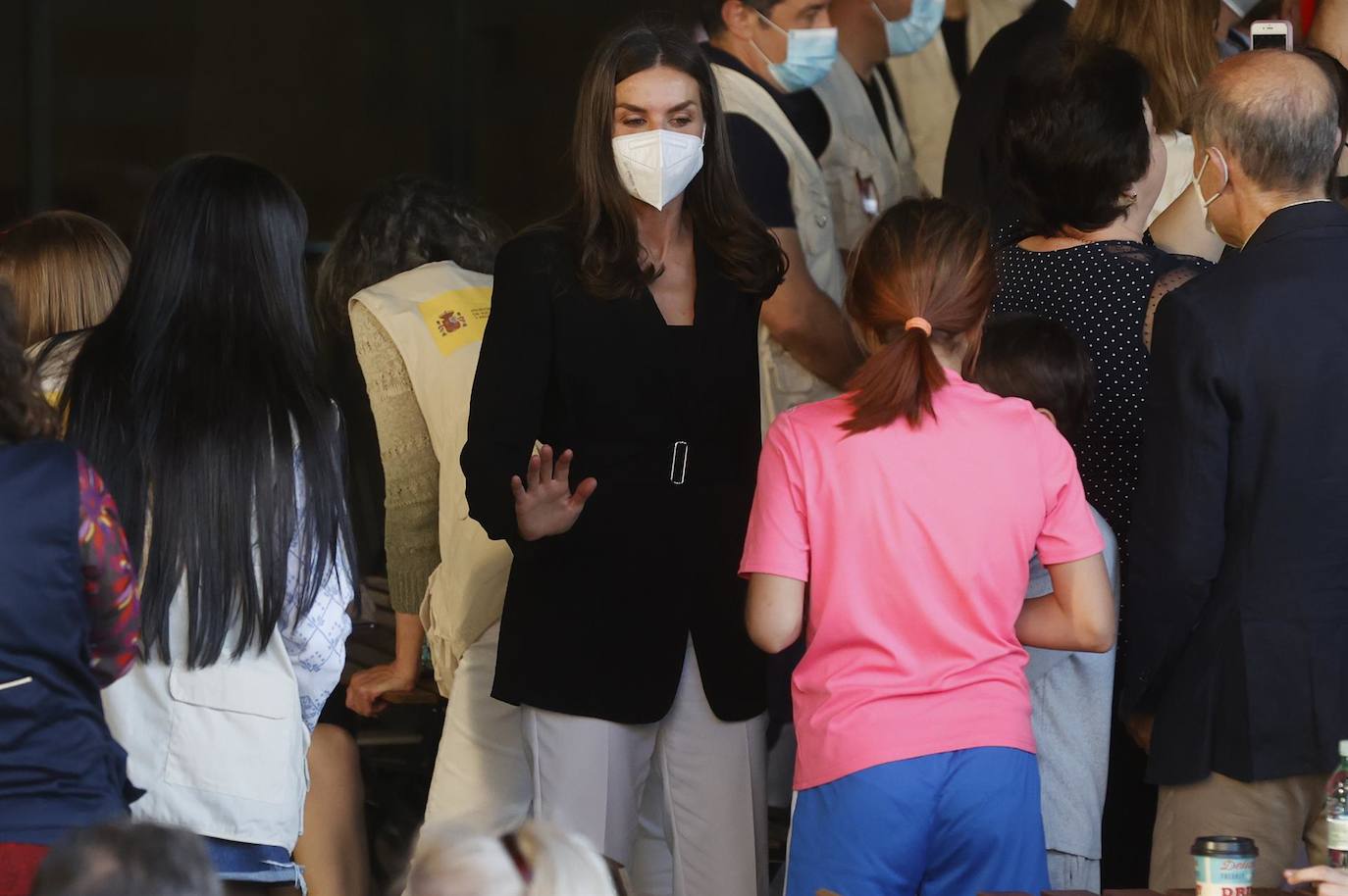 Fotos: Los reyes visitan a las familias ucranianas