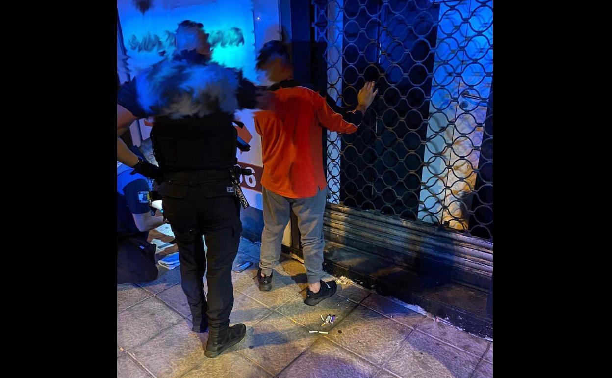 Imagen de la detención. 