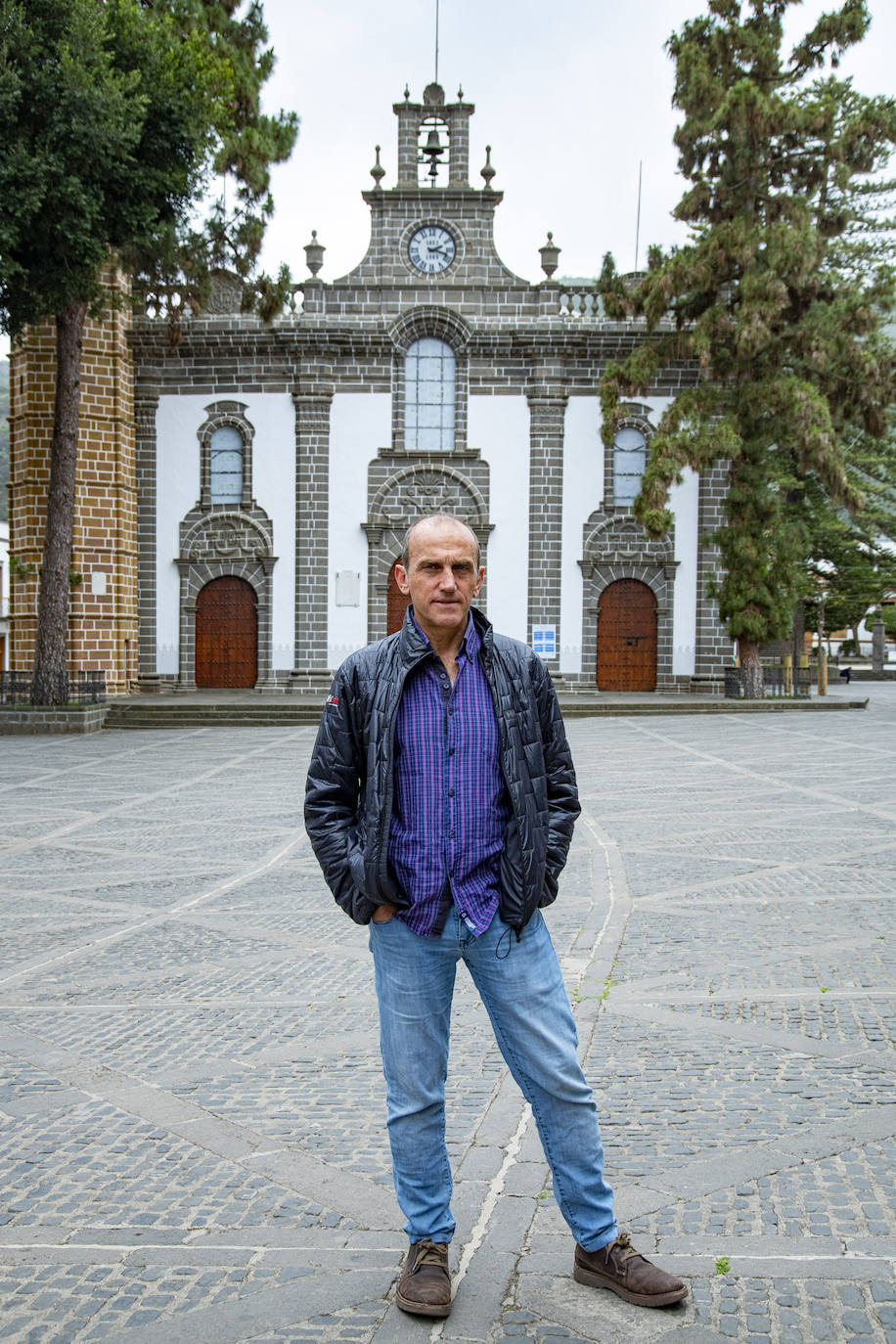 Alberto Ayora, presidente de la FEDME, en Teror. 