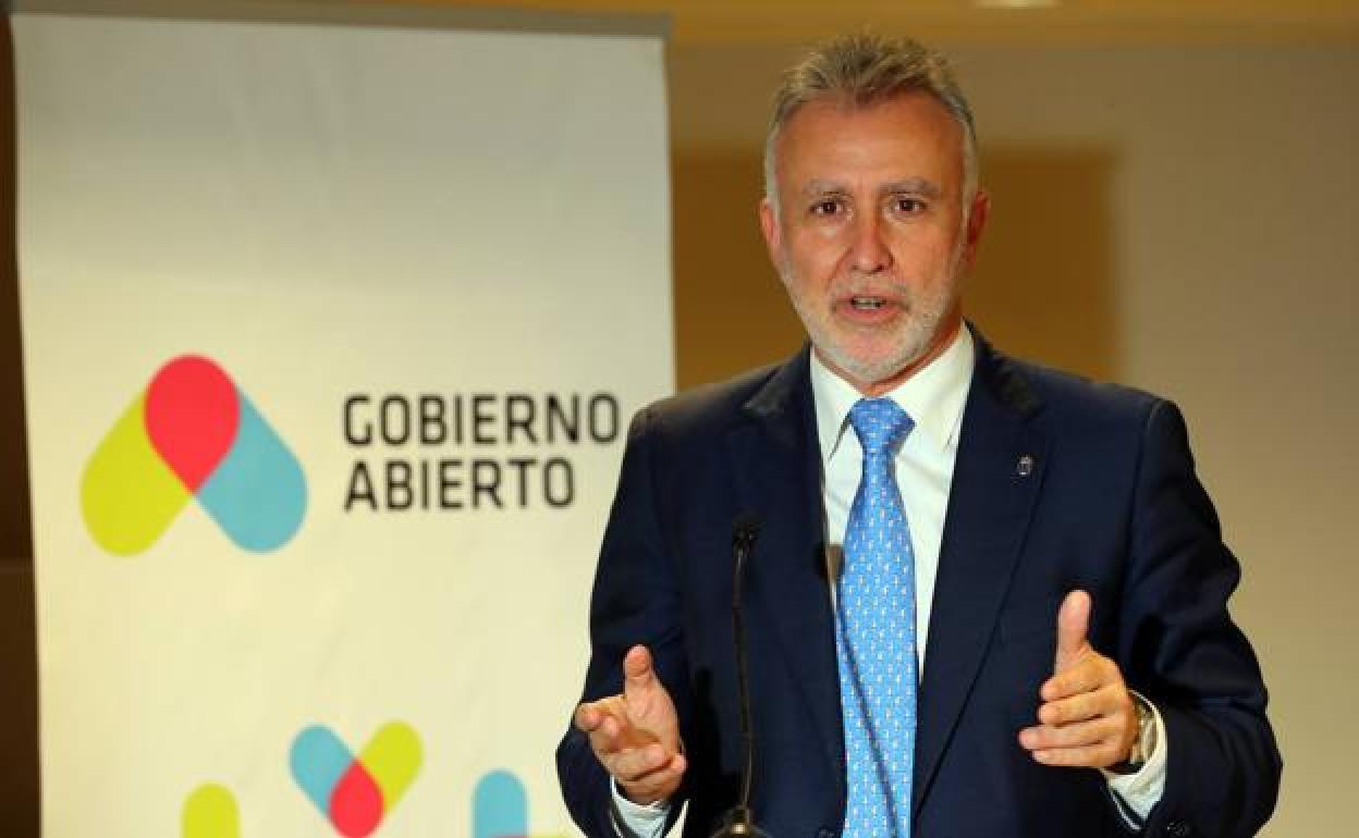 Imagen de archivo del presidente del Gobierno de Canarias. 