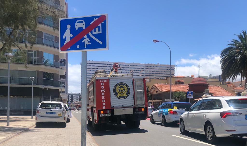 Bomberos y Policía Local intervienen en el Hotel Santa Catalina