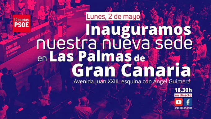 El PSOE inaugura nueva sede en la capital grancanaria