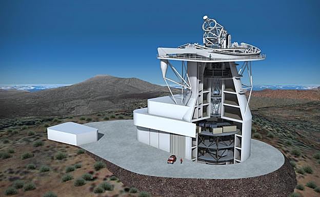Recreación del futuro Telescopio Solar Europeo.