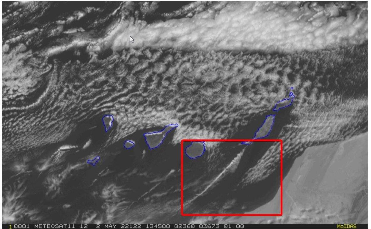 Canarias vuelve a protagonizar una curiosa imagen satelital