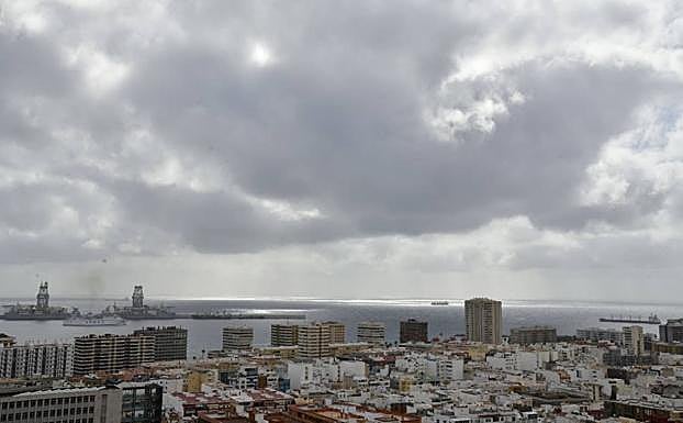 Nubosidad en el paisaje de Gran Canaria. 