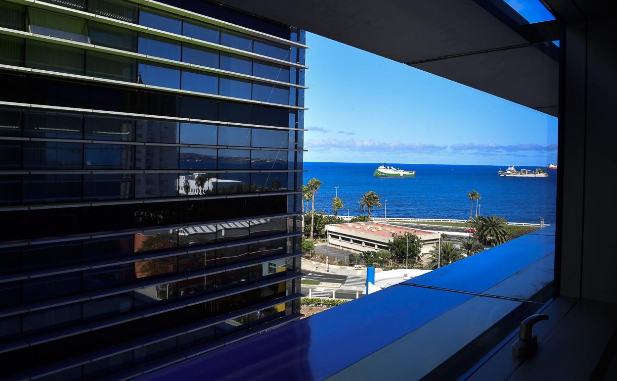Imagen tomada desde la Ciudad de la Justicia de Las Palmas de Gran Canaria. 