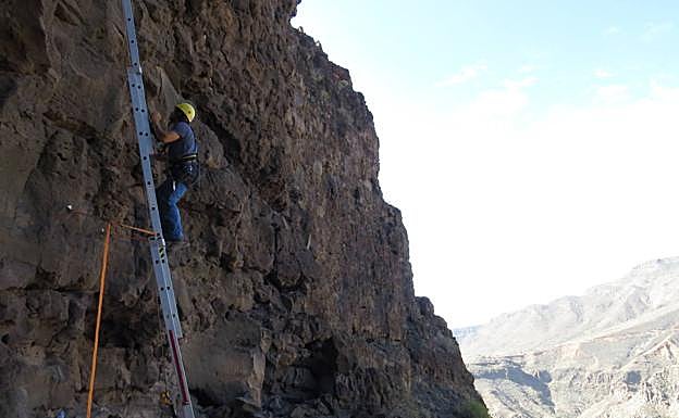 La cueva está ubicada en un lugar poco accesible. 