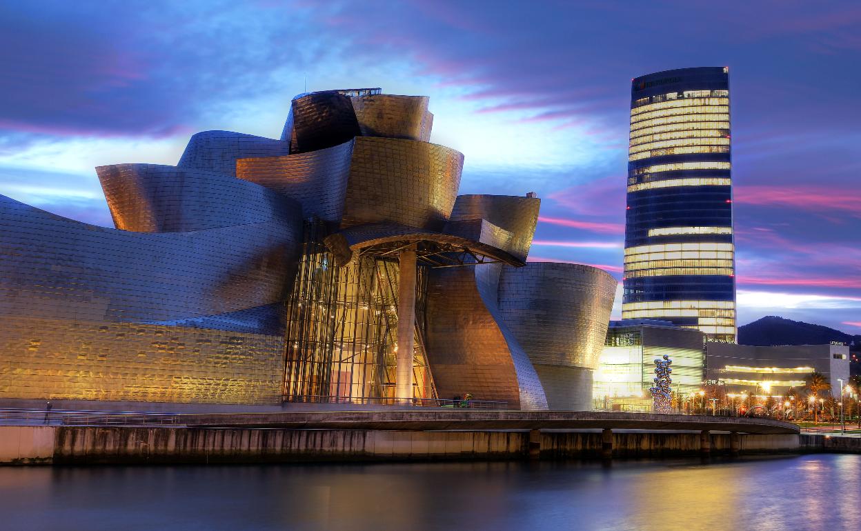 Vista del museo Guggenheim en Bilbao.