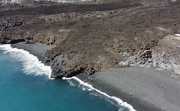 Las increíbles playas vírgenes que deja el volcán de La Palma