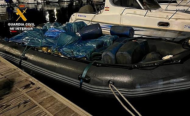 Interceptan una zodiac con dos toneladas de hachís en Gran Canaria