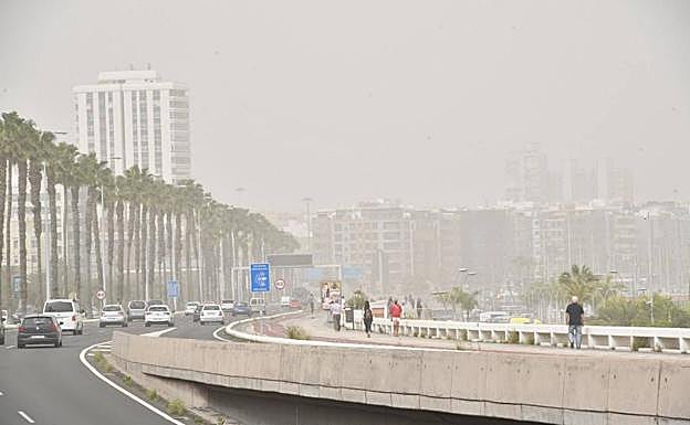 Episodio de calima en Las Palmas de Gran Canaria. 