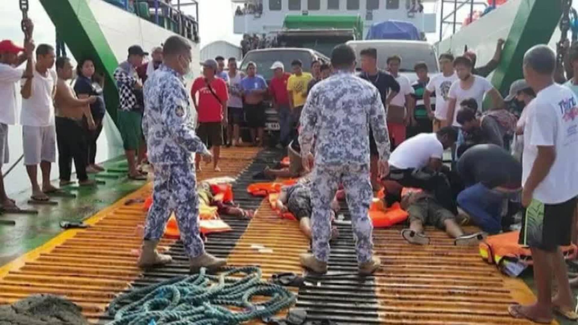 Siete muertos en Filipinas en el incendio de un ferry