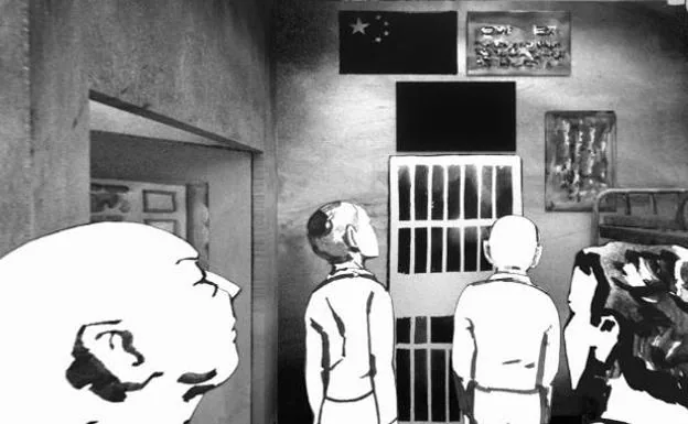 Escena de 'Reeducated' que muestra cómo es la vida en los campos de internamiento chinos. 