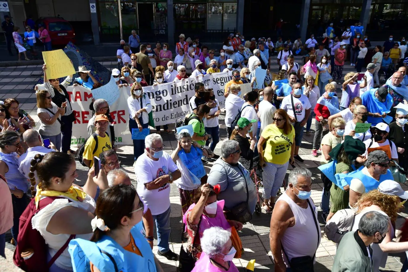 Fotos: Manifestación de educación en presidencia