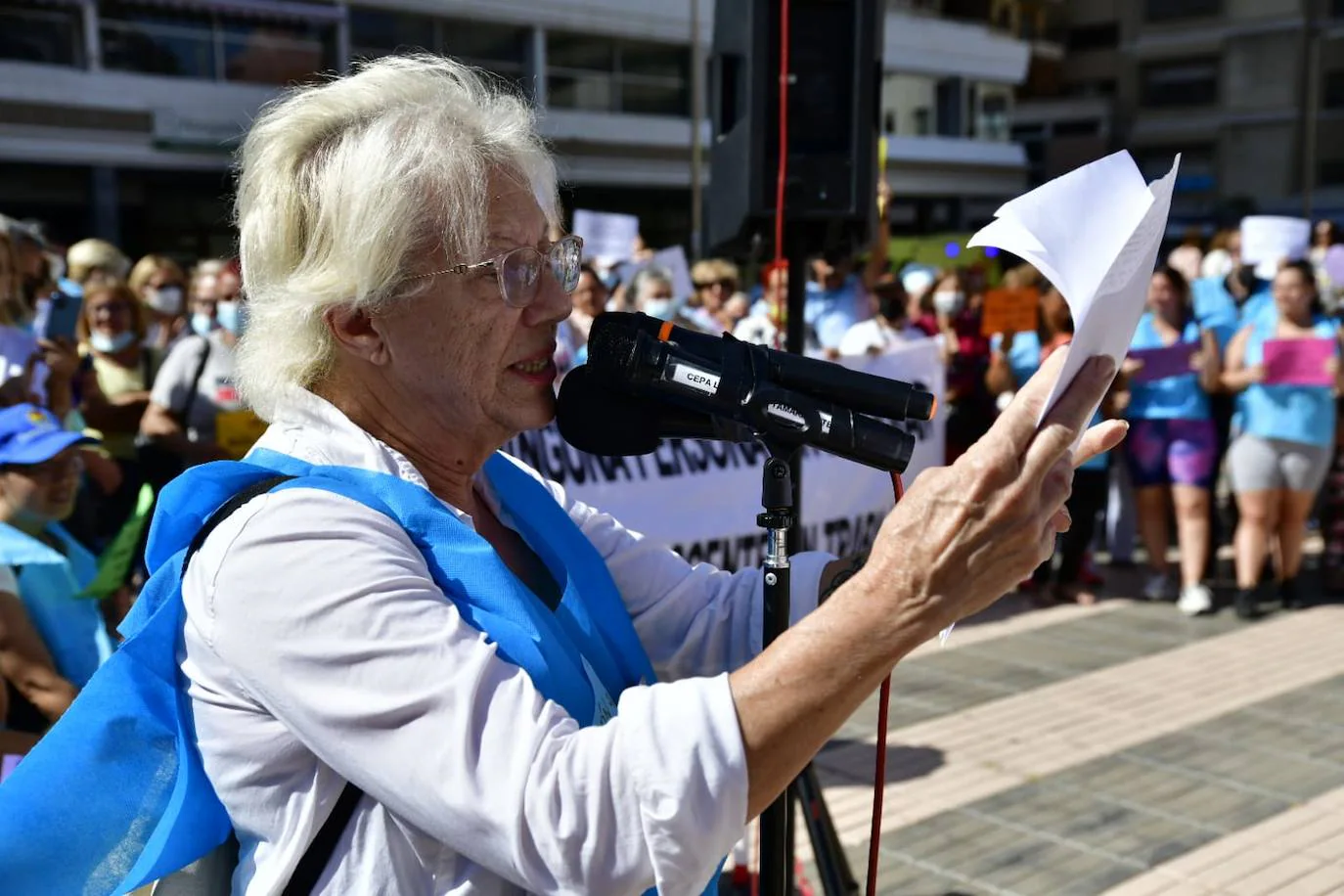 Fotos: Manifestación de educación en presidencia