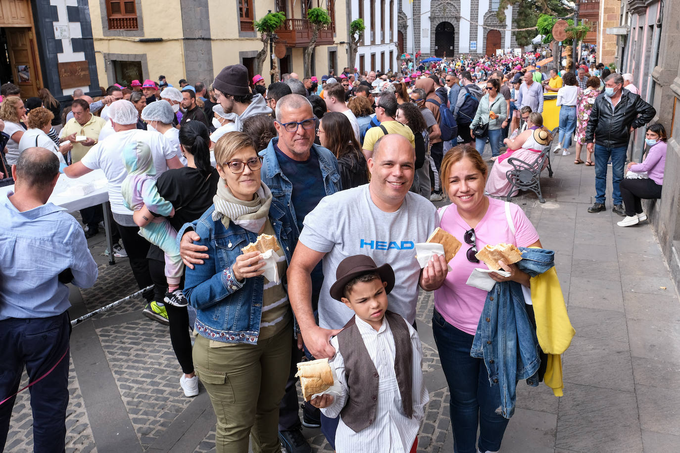 Fotos: Bocadillo de récord en Teror