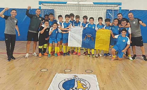 Los chicos del Bugedo, poco después de conquistar el campeonato de Canarias. 