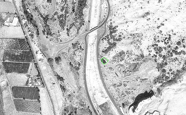 Ortofoto que data de 1977 que demuestra que las instalaciones de los camellos estaban antes de que se aprobara la Ley de Costas. 