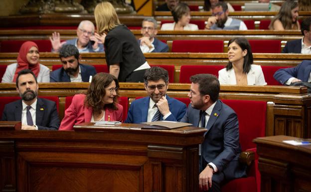 Pleno del Parlament de Cataluña. 