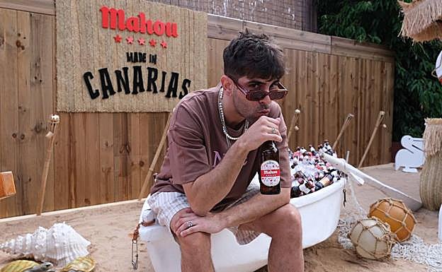 Don Patricio, en la fiesta de Mahou. 