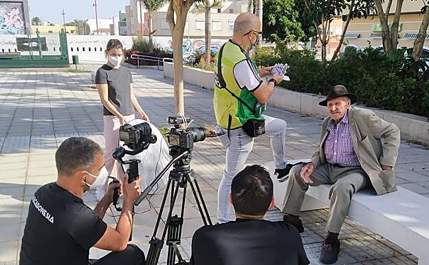 Antonio Quintana Guerra (Cleto), vecino de El Juncal durante la grabación del documental. 