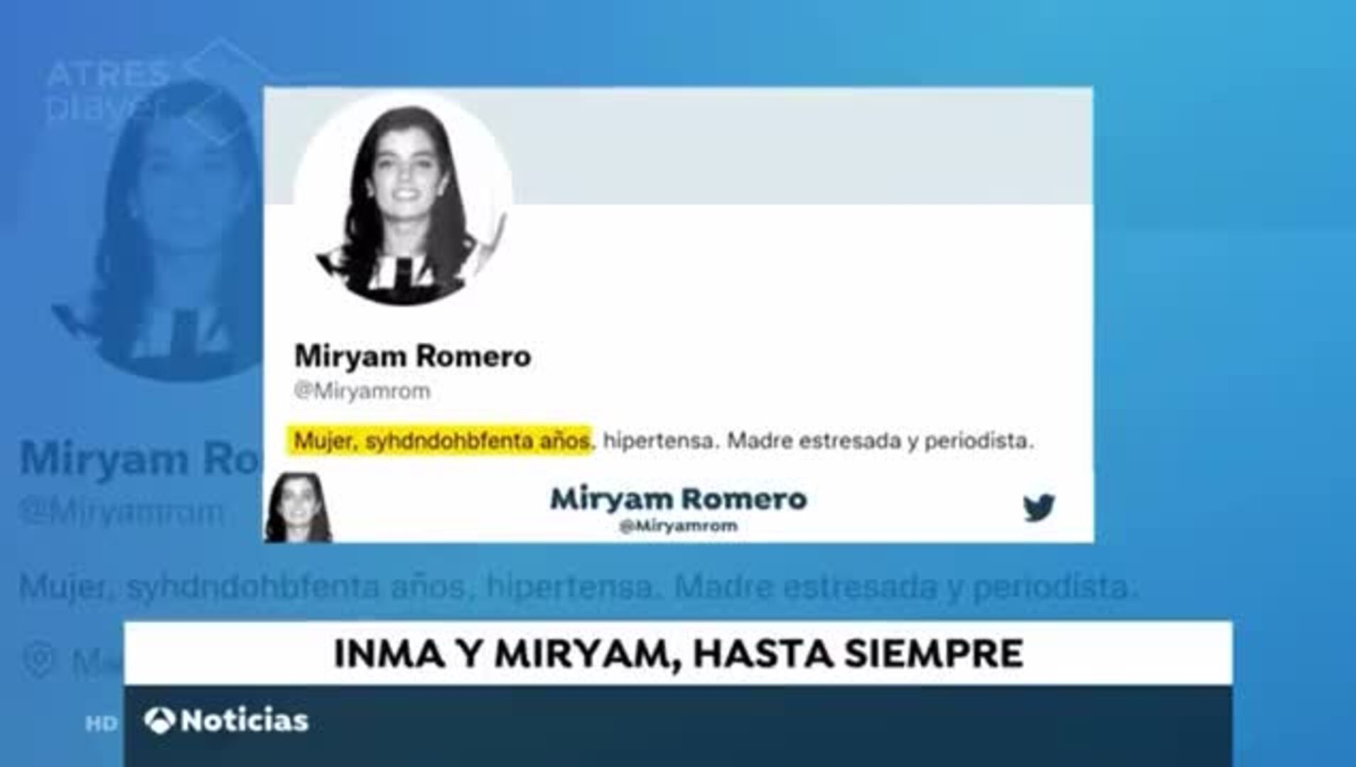 Mónica Carrillo se derrumba al tener que dar la noticia del fallecimiento de dos compañeras de Antena 3 Noticias; Miryam e Inma. - - D.E.P. - - (1)