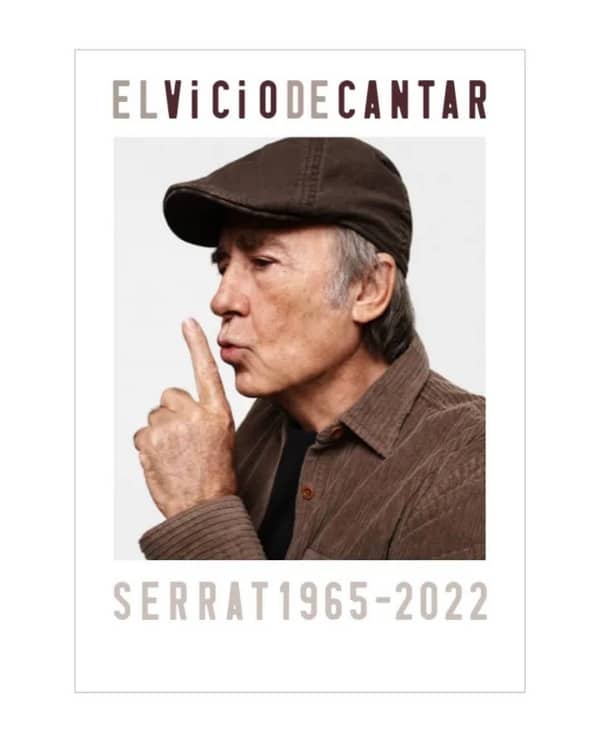 Cartel de la última gira de Serrat 'Vicio de Cantar (1965-2022)'. 