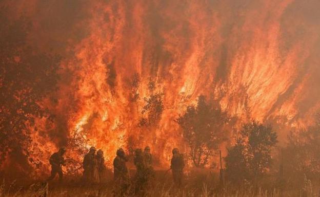 Los vecinos desalojados por el incendio de Zamora vuelven a sus casas